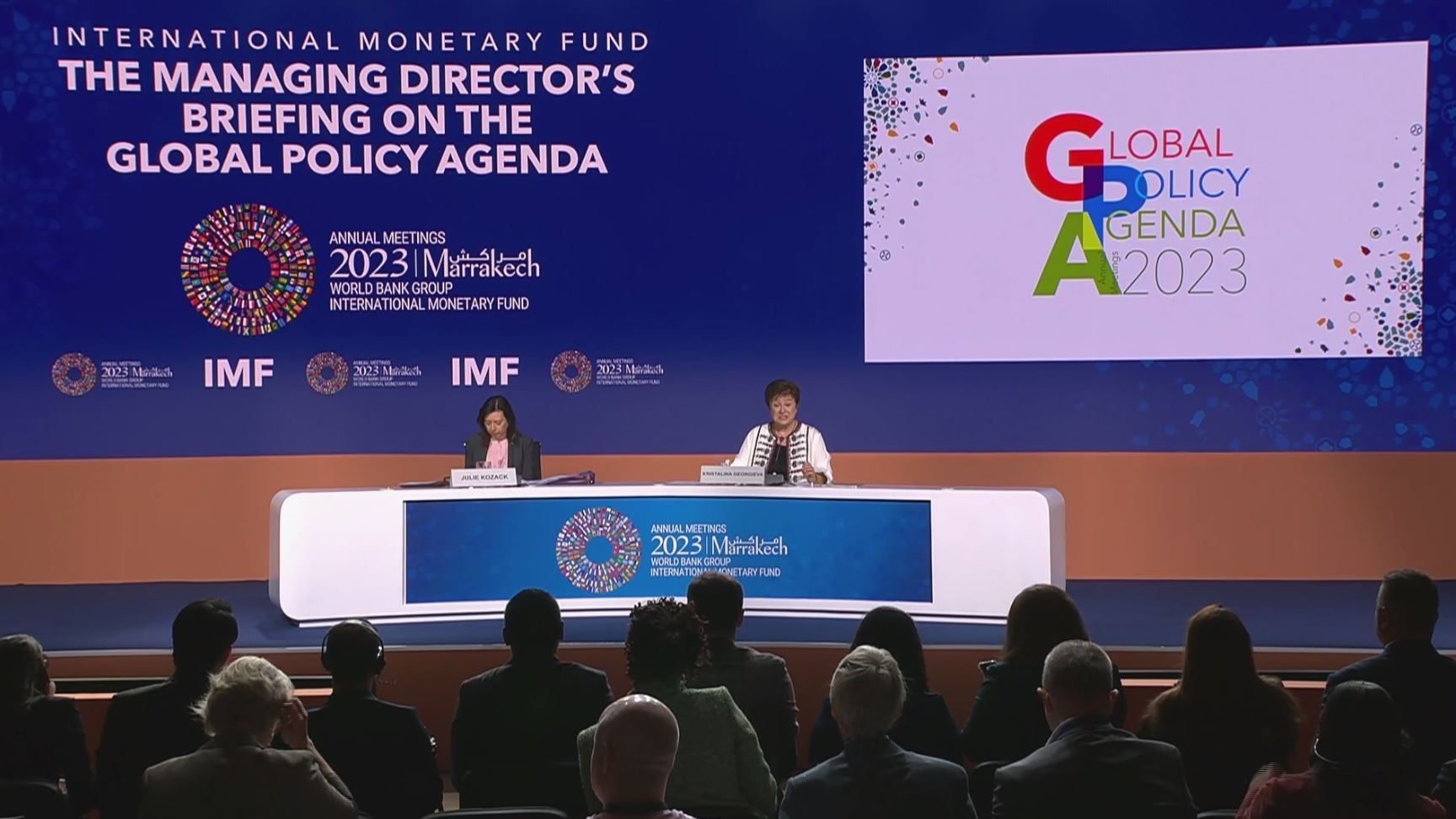 IMF MD Georgieva Presser