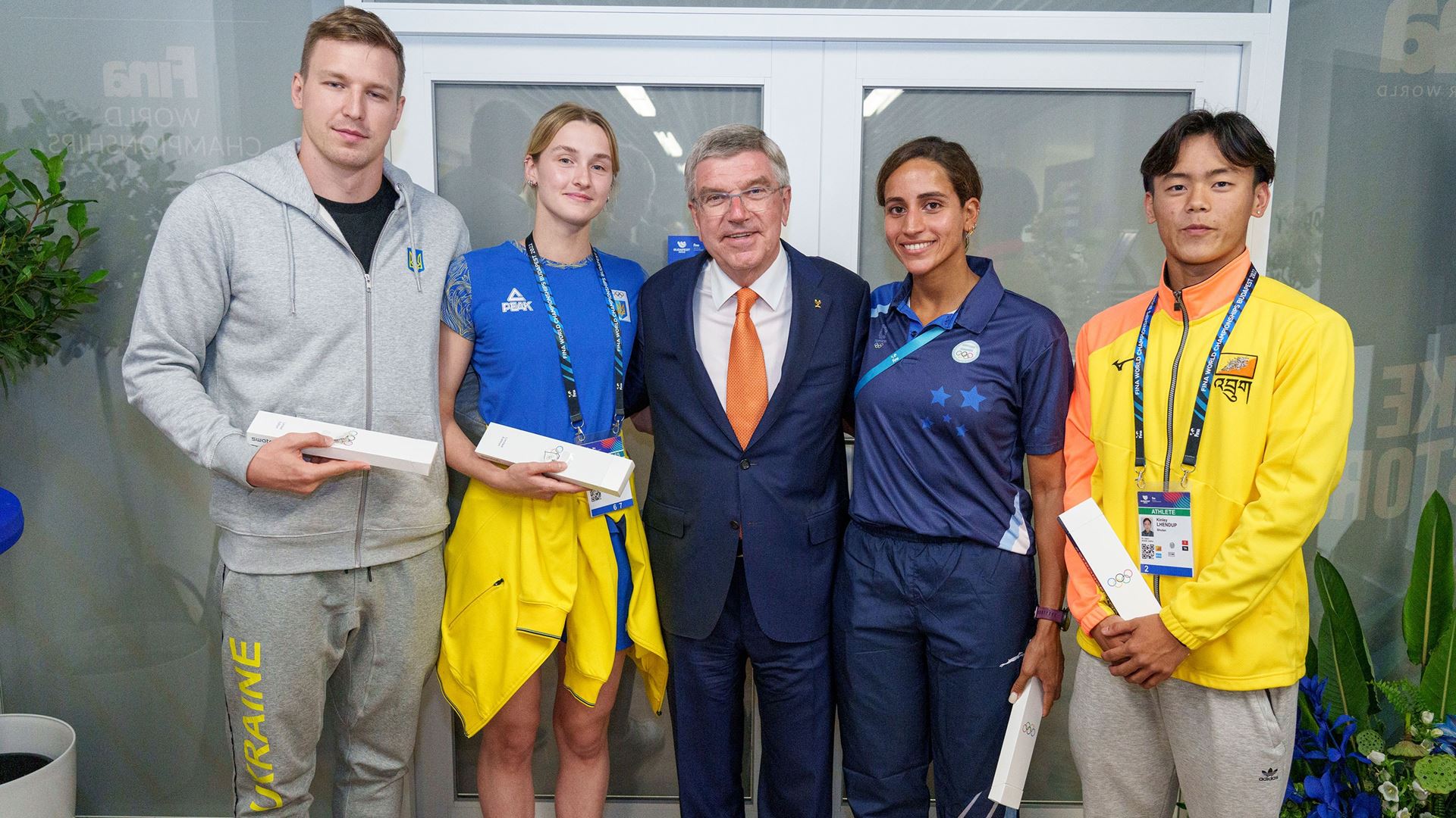 IOC President visits FINA World Aquatics Championships in Budapest