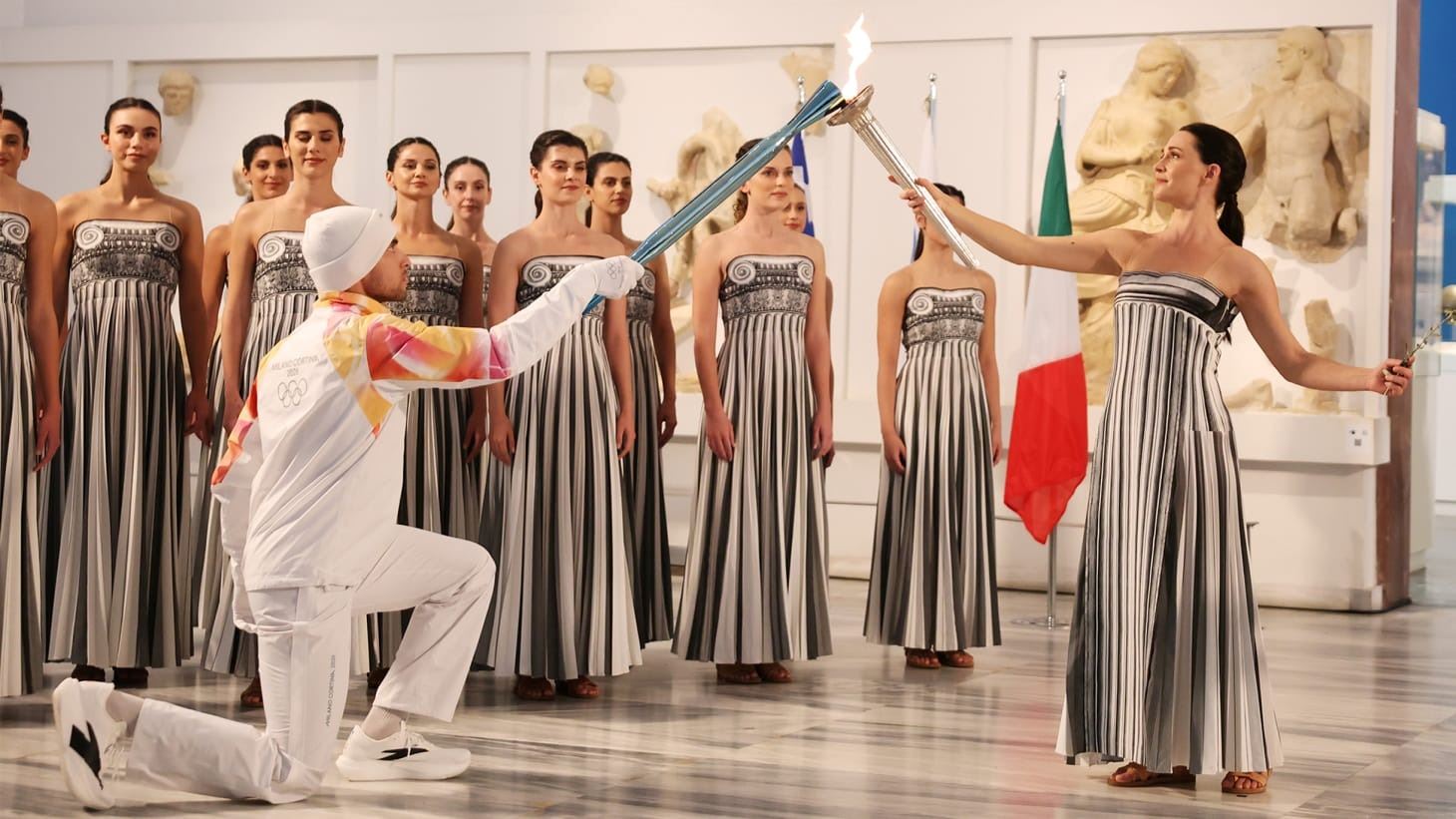 Olympic flame lit in Ancient Olympia as Milano Cortina 2026 Olympic Torch Relay begins