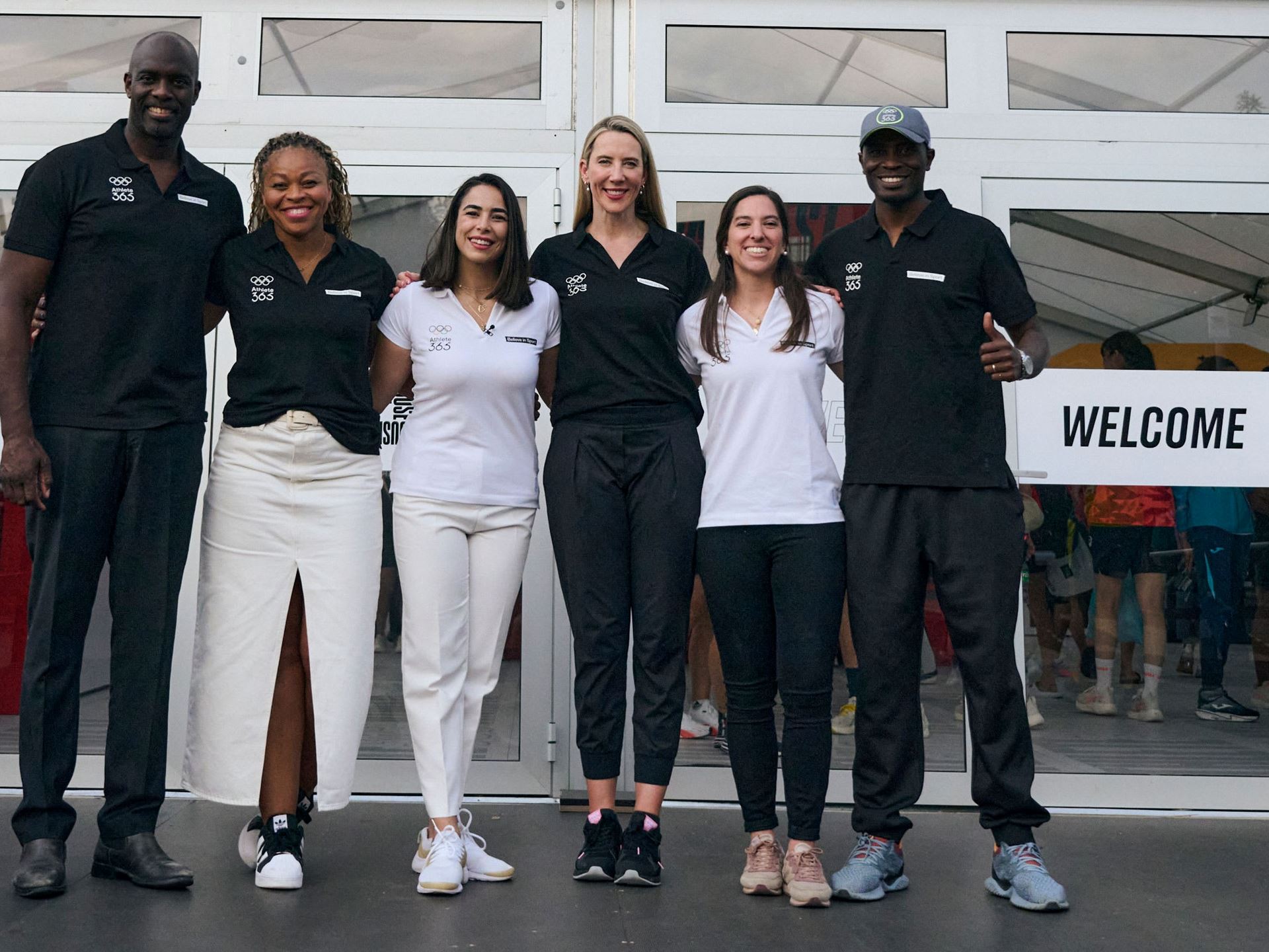 Pascal Gentil Olympian France Taekwondo Nina Kanto Olympian France Handball Maria Barakat Jordan NOC Staff