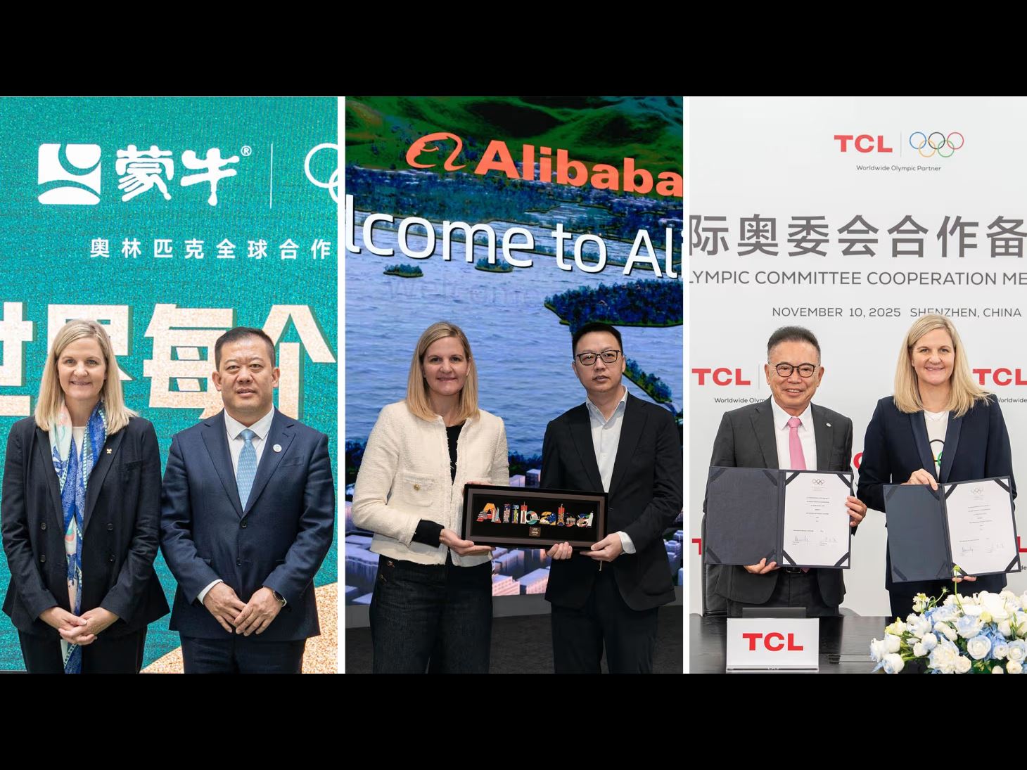 IOC President Coventry dives deep into the company cultures of three Chinese Worldwide Olympic Partners during her China