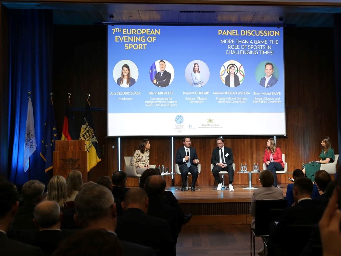 IOC President Coventry at European Evening of Sport Every eligible athlete team and official must be able to take