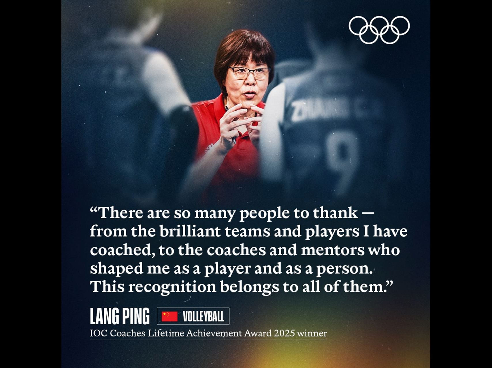 Lang Ping and Ra l de Jes s Trujillo D az honoured with IOC Coaches Lifetime Achievement Award