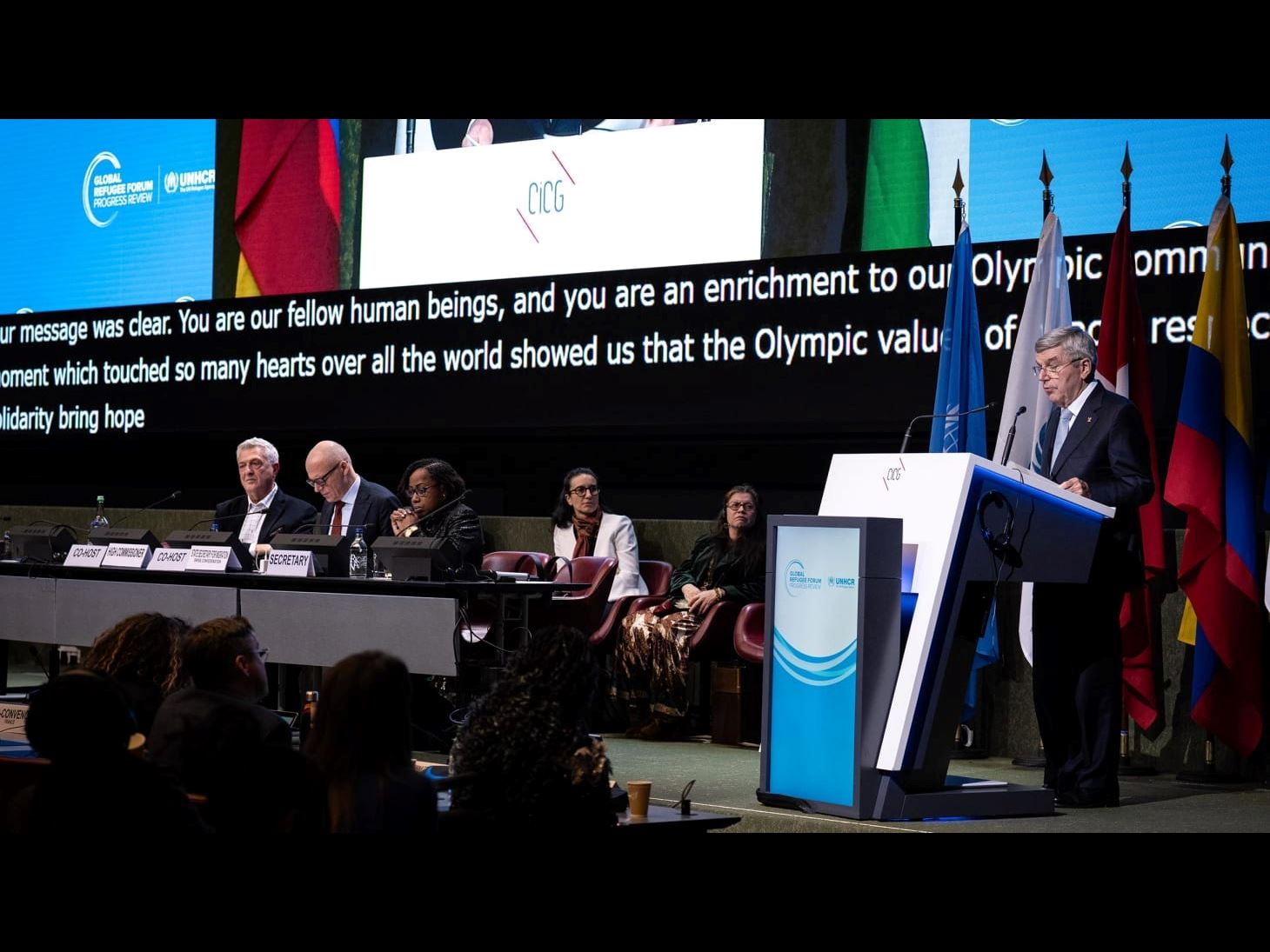 IOC Honorary President and ORF Chair Bach We will strengthen our support for refugees around the world