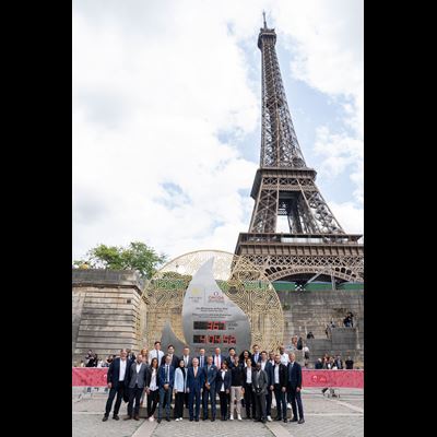 IOC President gets a taste of Paris 2024 one year before the Olympic Games