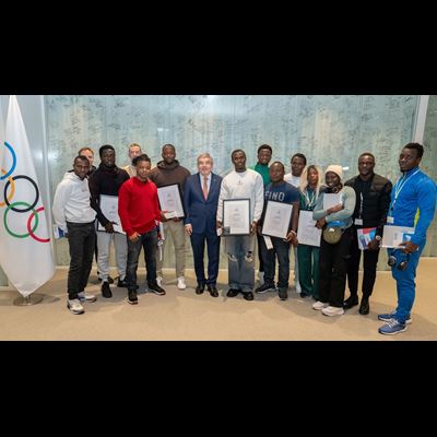 Olympic Solidarity scholarship holders welcomed to Olympic House ahead of Paris 2024