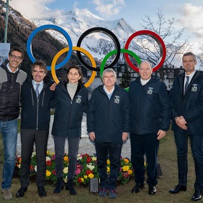 IOC President celebrates 100 years of Olympic Winter Games