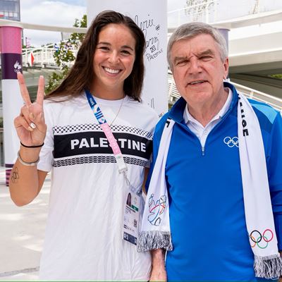 Olympic athletes call for peace from the Olympic Village