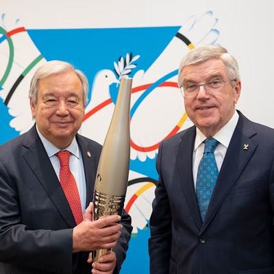 IOC President and United Nations Secretary General meet in Paris