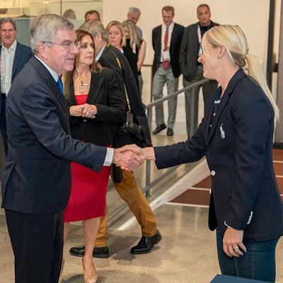 IOC President praises work of USOPC during visit to Colorado Springs