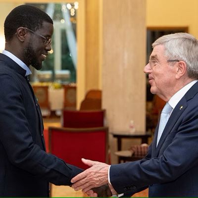 IOC President starts Africa visit in Dakar Senegal host of the Youth Olympic Games 2026