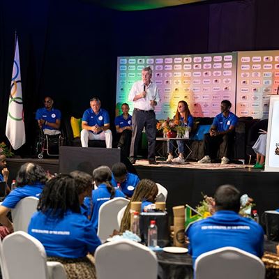 IOC President Thomas Bach visits South Africa