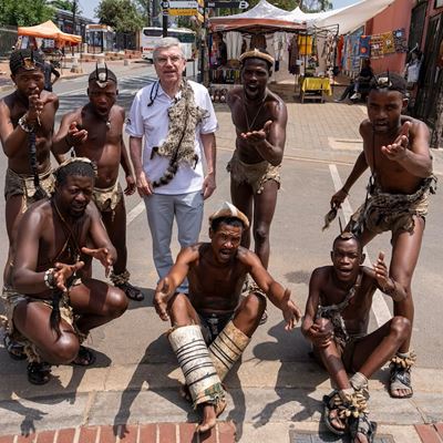 IOC President Thomas Bach visits South Africa