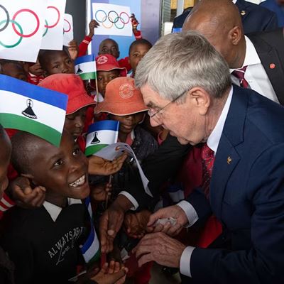 IOC President Bach visits Lesotho