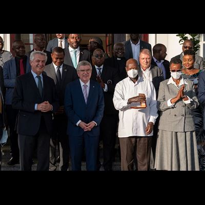 IOC President Thomas Bach visits Uganda