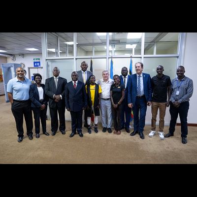 IOC President Thomas Bach visits Uganda