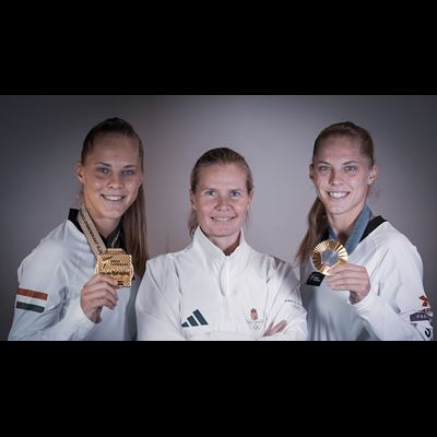 Suvi Mikkonen with Luana Marton world championship from 2023 and Viviana Marton Olympic champion at Paris 2024