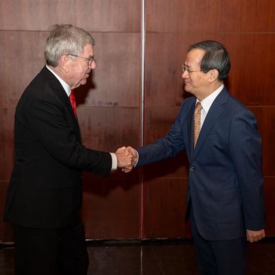 IOC President Bach thanks China for its support during his Presidency