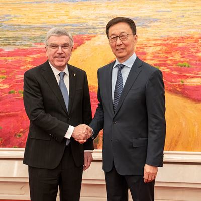 IOC President Bach thanks China for its support during his Presidency