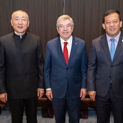 IOC President Bach thanks China for its support during his Presidency