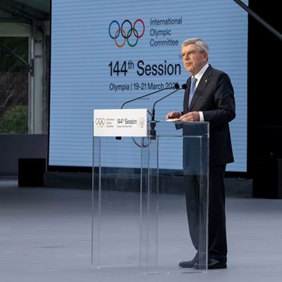 Values first IOC President Thomas Bach opens 144th IOC Session at Ancient Olympia paying tribute to Olympic history