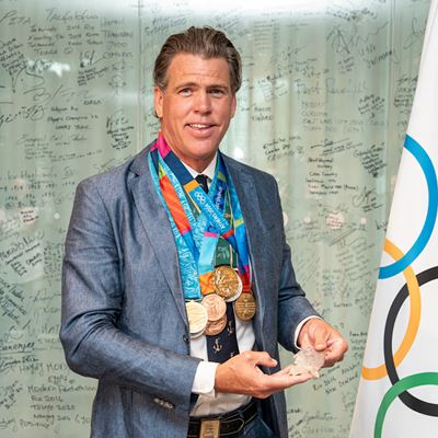 Swimming legend Gary Hall Jr receives 10 replacement Olympic medals after losing originals in LA wildfires