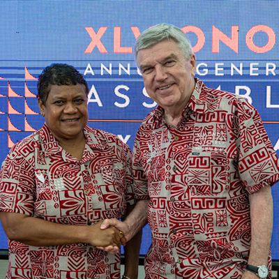 NOCs of Oceania honour IOC President Thomas Bach during emotional farewell visit