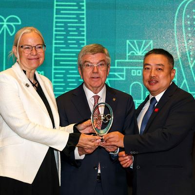 IOC President Bach visits Qatar for 2025 ITTF World Table Tennis Championships