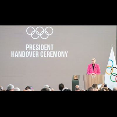Olympic history at the IOC Thomas Bach passes presidency to Kirsty Coventry
