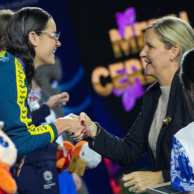 IOC President Coventry visits Singapore for World Aquatics Championships