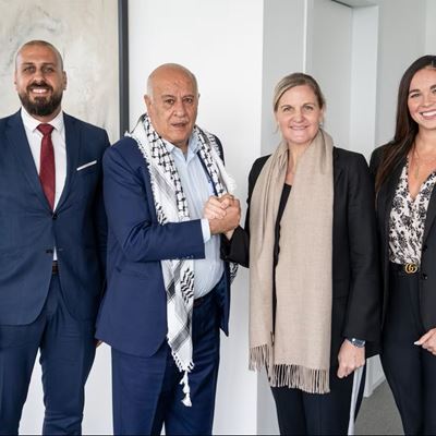 IOC President welcomes NOC of Palestine to Olympic House