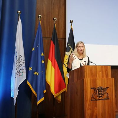 IOC President Coventry at European Evening of Sport Every eligible athlete team and official must be able to take