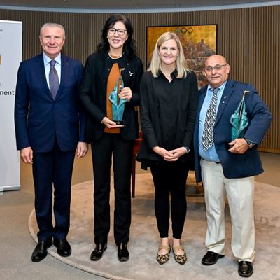 Lang Ping and Ra l de Jes s Trujillo D az honoured with IOC Coaches Lifetime Achievement Award