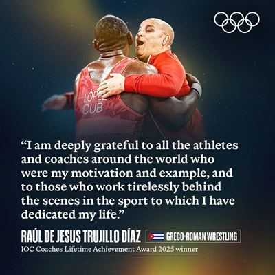 Lang Ping and Ra l de Jes s Trujillo D az honoured with IOC Coaches Lifetime Achievement Award