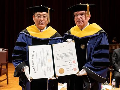 IOC President Thomas Bach awarded honorary doctorate from Seoul National University