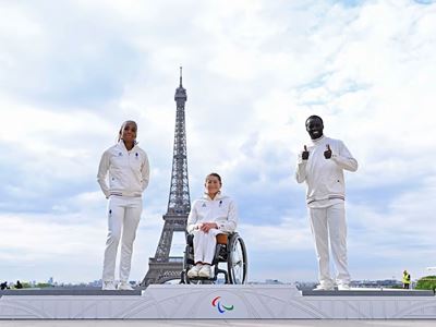 P G and Paris 2024 unveil medal podiums for Olympic and Paralympic Games