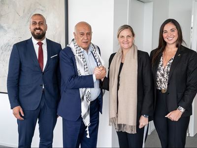 IOC President welcomes NOC of Palestine to Olympic House