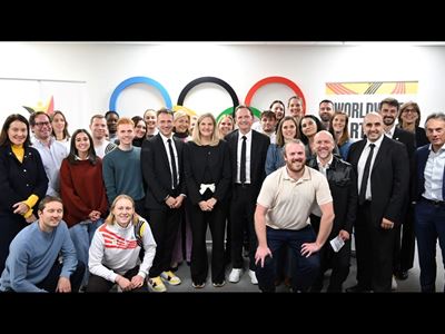 IOC President Coventry at European Evening of Sport Every eligible athlete team and official must be able to take