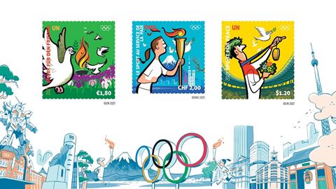 united-nations-and-ioc-launch-series-of-stamps-to-honour-the-role-of-sport-for-peace