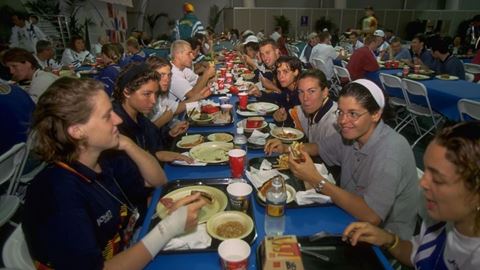 Atlanta 1996 Olympic Games Olympic Village The restaurant of the athletes