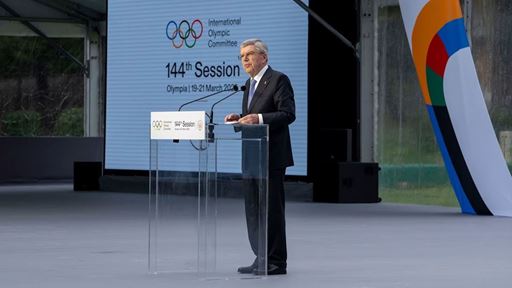 Values first IOC President Thomas Bach opens 144th IOC Session at Ancient Olympia paying tribute to Olympic history