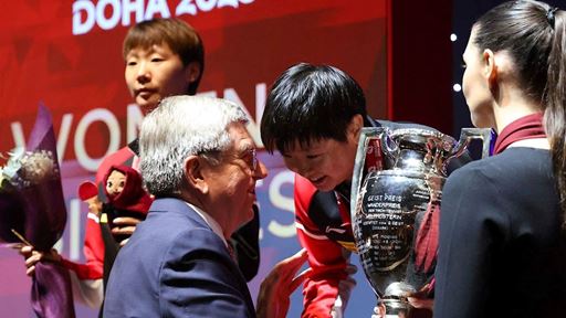 IOC President Bach visits Qatar for 2025 ITTF World Table Tennis Championships