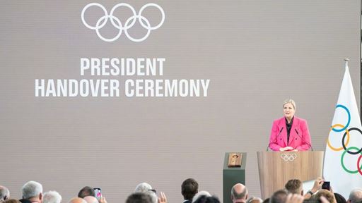 Olympic history at the IOC Thomas Bach passes presidency to Kirsty Coventry