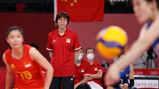 TOKYO JAPAN AUGUST 02 Lang Ping of Team China looks on against Team Argentina during the Women s Preliminary Pool