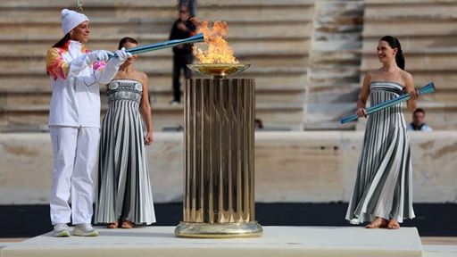 olympic-flame-handed-over-in-athens-as-it-begins-journey-to-italy-for-milano-cortina-2026