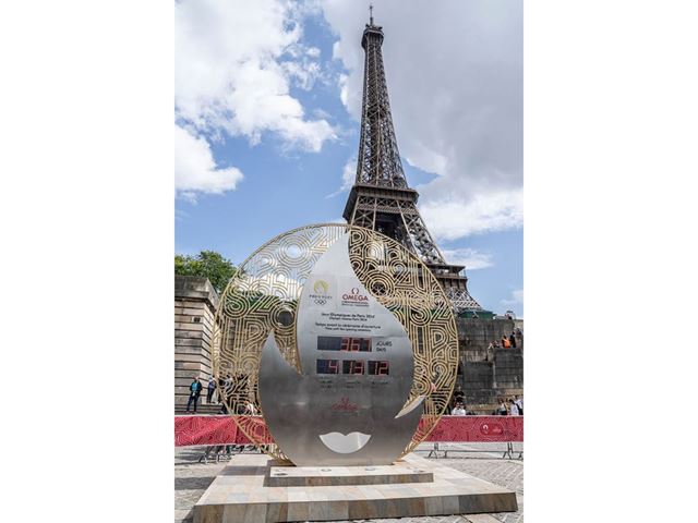 OMEGA unveils countdown clock to mark one year to go to Paris 2024