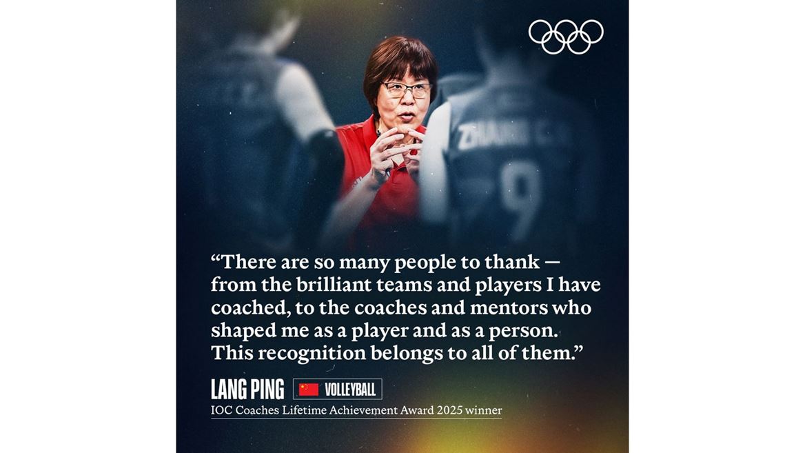 Lang Ping and Ra l de Jes s Trujillo D az honoured with IOC Coaches Lifetime Achievement Award