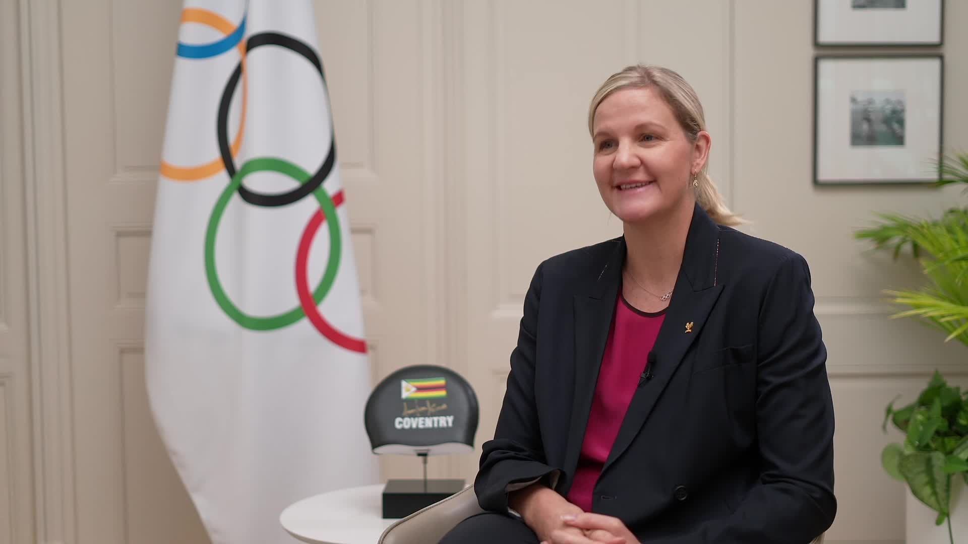 IOC President-elect Kirsty Coventry shares her vision for the Olympic Movement with her leadership about to begin