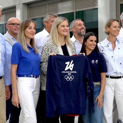IOC President Kirsty Coventry & IOC Executive Board Members visit Milano Cortina 2026 Olympic Village