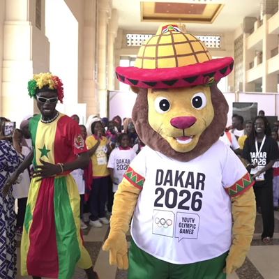 Senegal Celebrates 1 Year To Go until historic Dakar 2026 Youth Olympic Games; official mascot AYO is introduced to the
